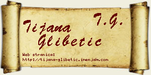 Tijana Glibetić vizit kartica
